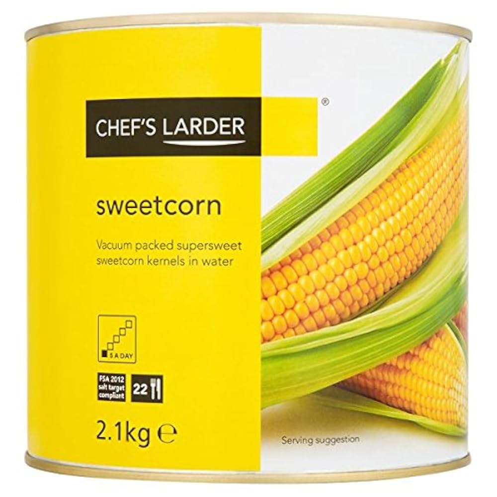 Chef's Larder Sweetcorn in Water 2.1kg (Pack of 3)