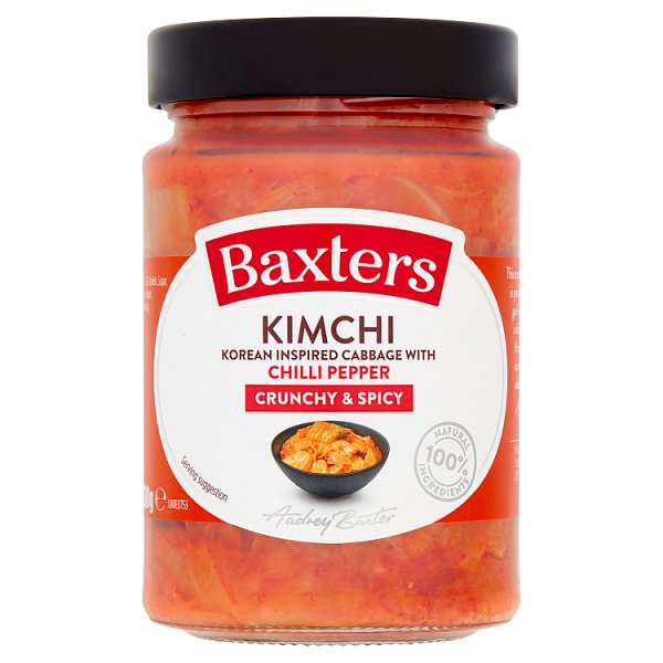 Baxters Kimchi Korean Inspired Cabbage with Chilli Pepper 300g (Pack of 6)