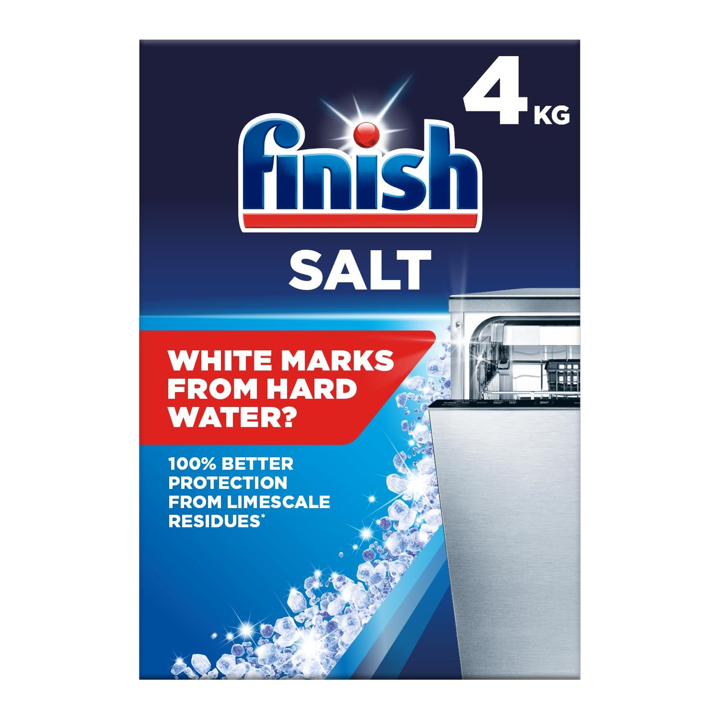 Finish Dishwasher Salt 4Kg (Pack of 4)