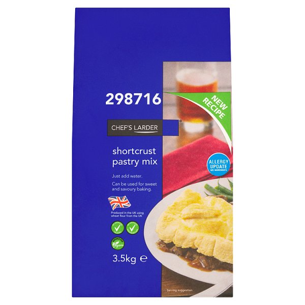 Chef's Larder Shortcrust Pastry Mix 3.5kg (Pack of 4)