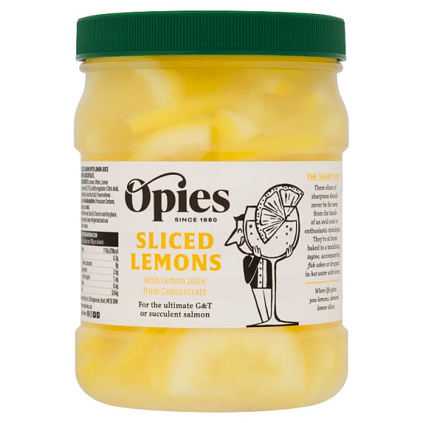 Opies Sliced Lemons 950g (Pack of 3)