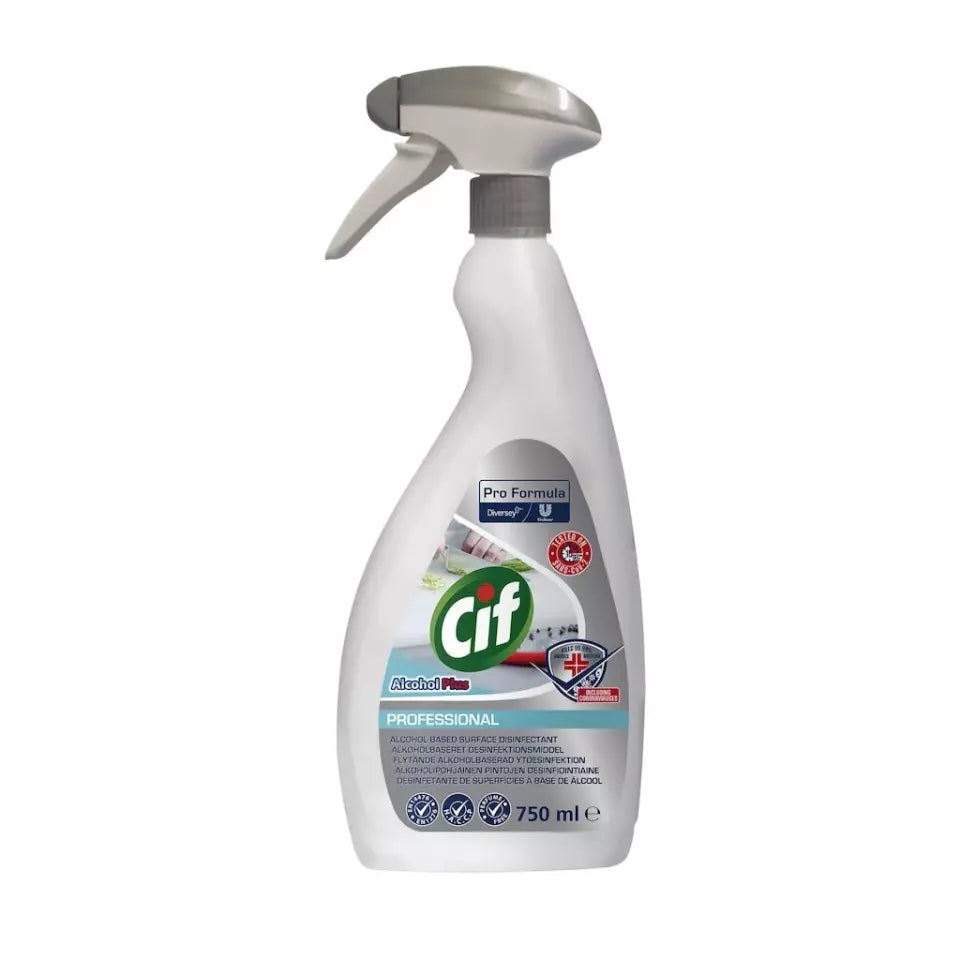 Cif Professional Formula Alcohol Plus 750ml (Pack of 6)
