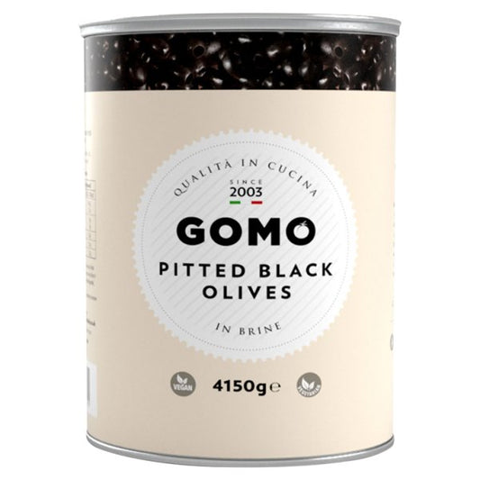 Gomo Pitted Black Olives 4150g (Pack of 3)