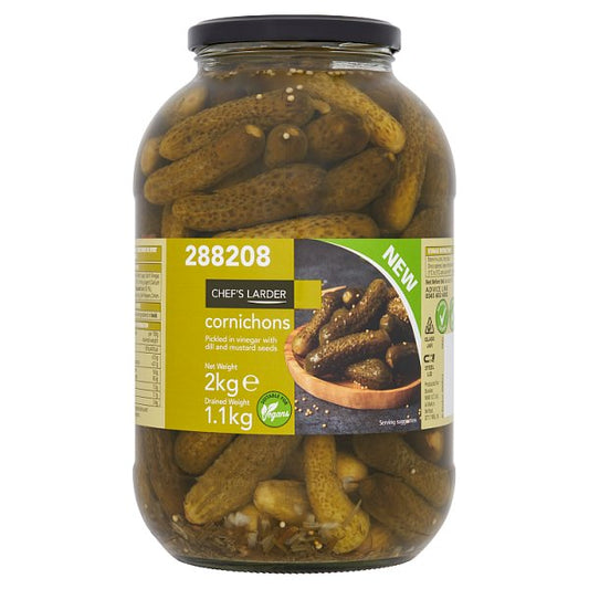 Chef's Larder Cornichons 2kg (Pack of 6)