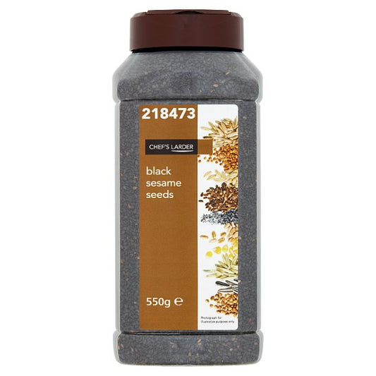 Chef's Larder Black Sesame Seeds 550g (Pack of 6)