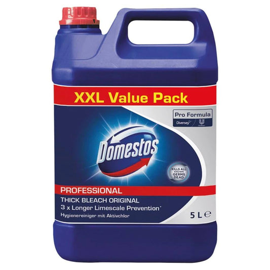 Domestos Pro Formula Professional Thick Bleach Original 5L (Pack of 4)