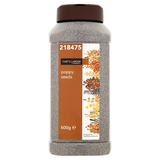 Chef's Larder Poppy Seeds 600g (Pack of 6)