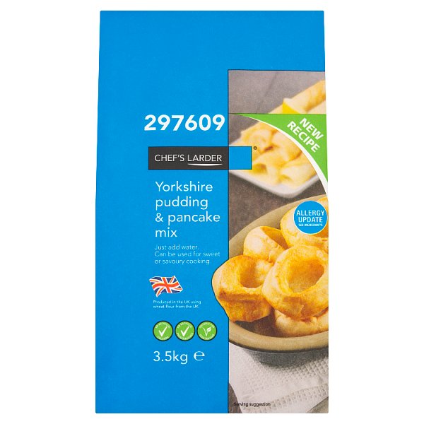 Chef's Larder Yorkshire Pudding & Pancake Mix 3.5kg (Pack of 4)