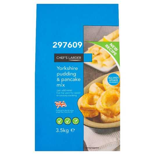 Chef's Larder Yorkshire Pudding & Pancake Mix 3.5kg (Pack of 4)
