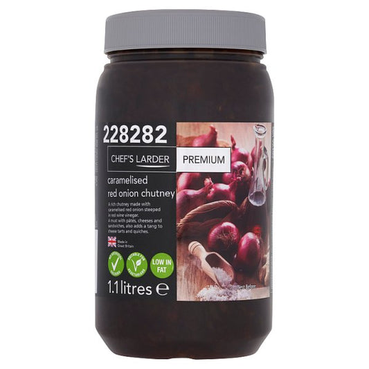 Chef's Larder Premium Caramelised Red Onion Chutney 1.1 Litres (Pack of 6)