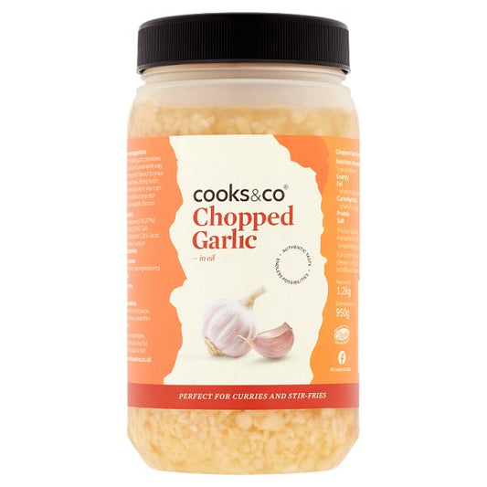 Cooks&Co Chopped Garlic in Oil 1.2kg (Pack of)