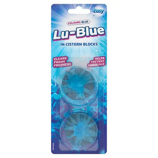 Easy Colours Blue Lu-Blue In-Cistern Blocks 2 x 38g (Pack of 12)