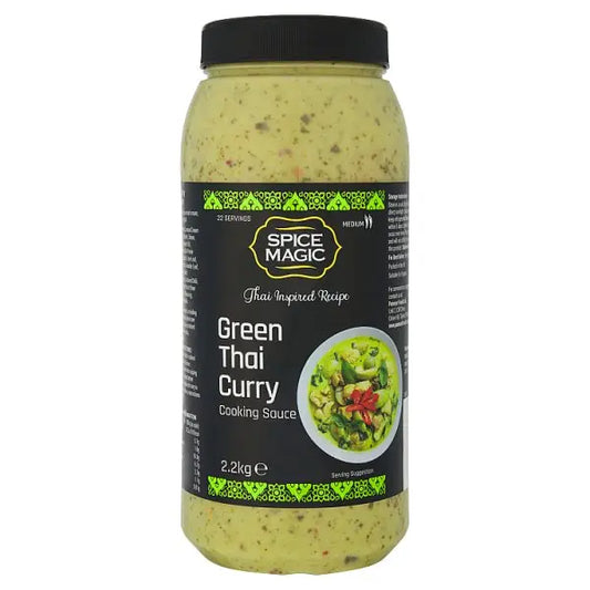 Spice Magic Green Thai Curry Cooking Sauce 2.2kg (Pack of 4)