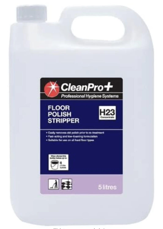 CleanPro+ Floor Polish Stripper H23 5 Litres (Pack of 2)
