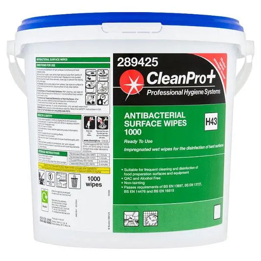 CleanPro+ 1000 Antibacterial Surface Wipes