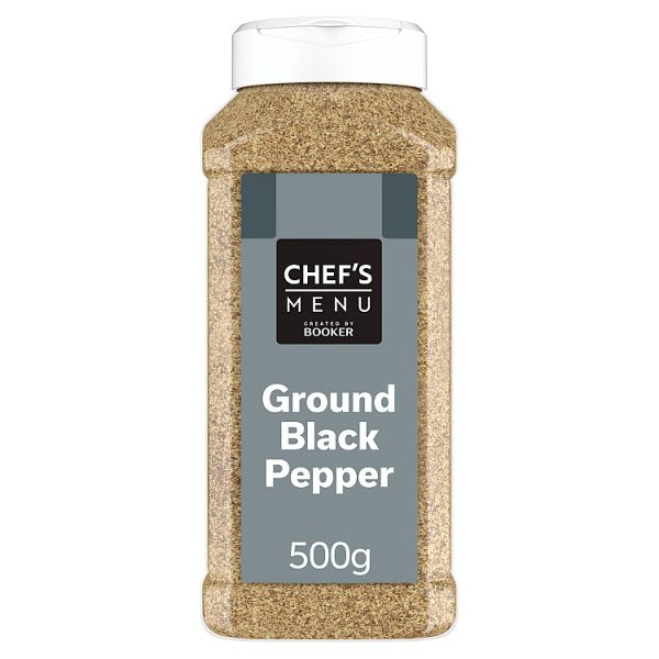 Chef's Menu Ground Black Pepper 500g (Pack of 6)