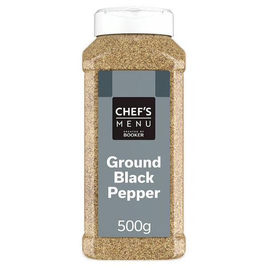 Chef's Menu Ground Black Pepper 500g (Pack of 6)