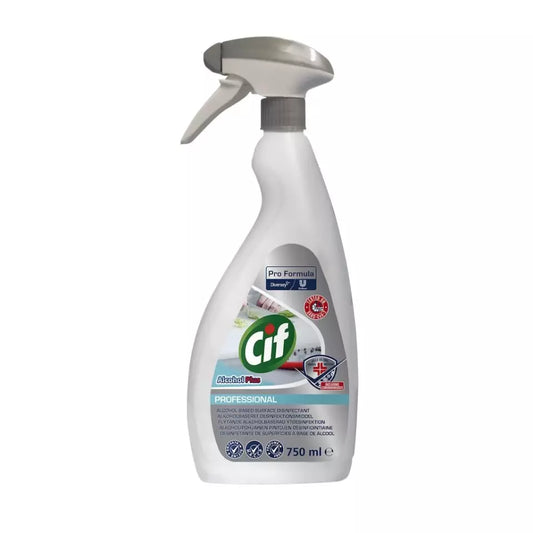 Cif Professional Formula Alcohol Plus 750ml (Pack of 6)