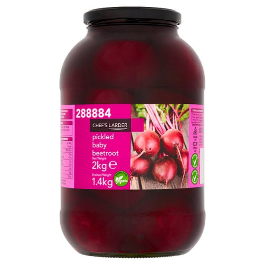 Chef's Larder Pickled Baby Beetroot 2kg (Pack of 6)