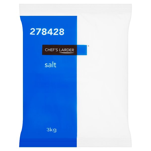 Chef's Larder Salt 3kg (Pack of 4)