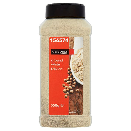 Chef's Larder Ground White Pepper 550g (Pack of 6)