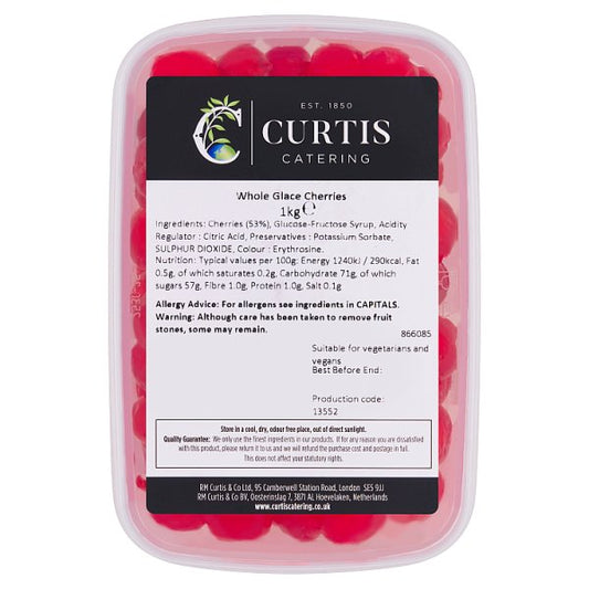 Curtis Catering Whole Glace Cherries 1kg (Pack of 6)