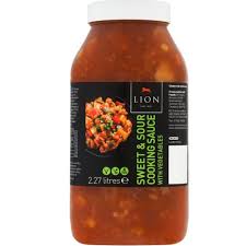 Lion Sweet & Sour Cooking Sauce with Vegetables 2.27 Litres (Pack of 2)